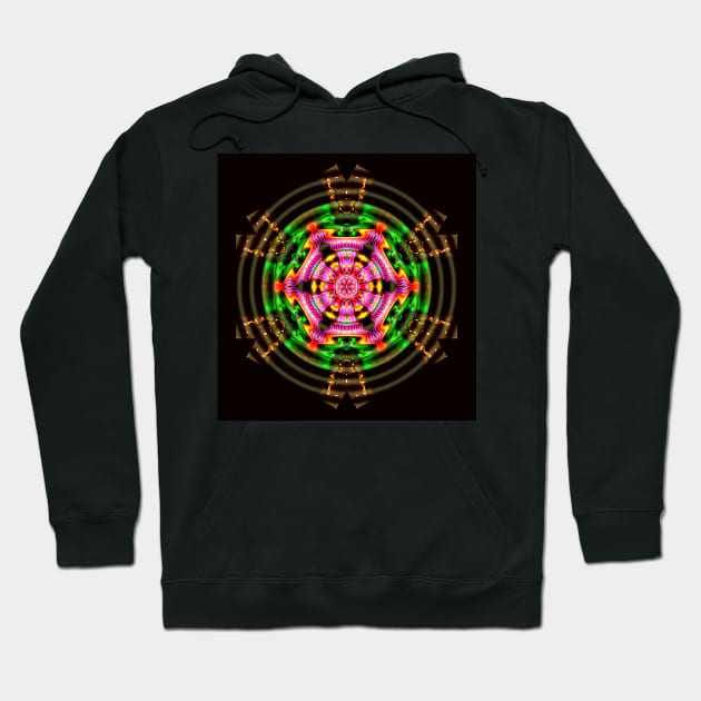 Vivid Circle Hoodie by Michaelm43